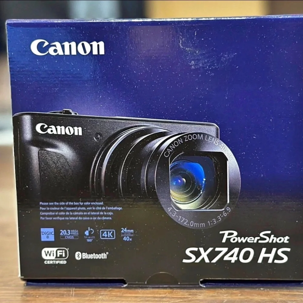 Canon - PowerShot SX740 HS 20.3-Megapixel Digital Camera - Black